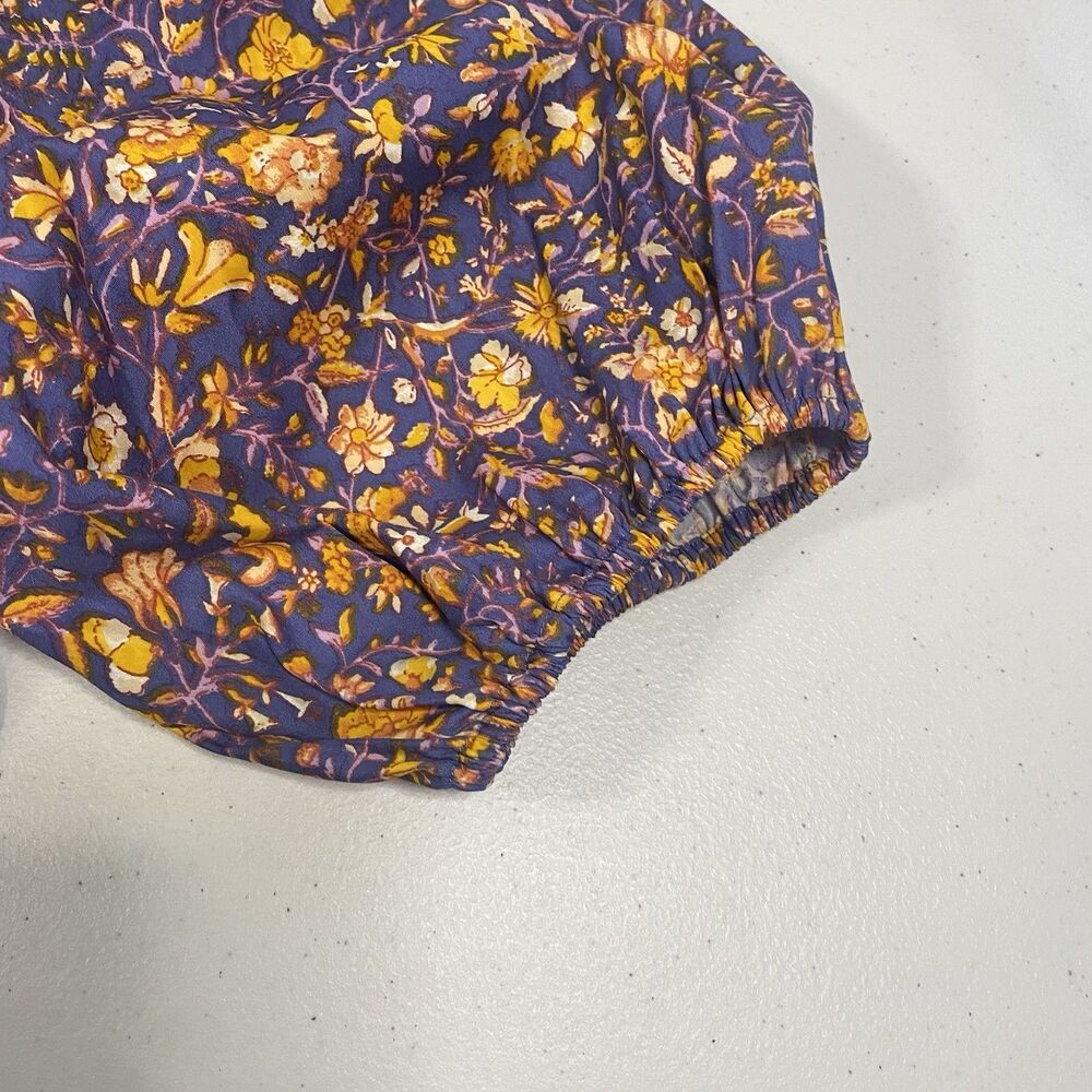 J.Crew Cutout Cotton Poplin Dress  Midnight Floral Puff Sleeve Size 14 New NWT - Picture 5 of 12